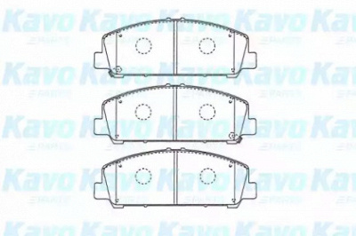 KAVO PARTS kbp6611 -  Комплект тормозных колодок, дисковый тормоз